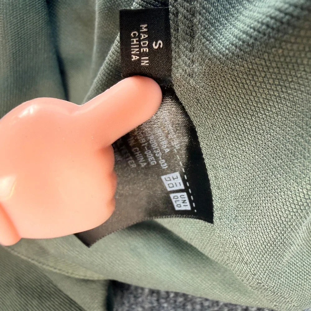 Uniqlo Womens Sz S Sage Green Utility Chore Relaxed Jacket Stretch Cropped - Picture 4 of 8